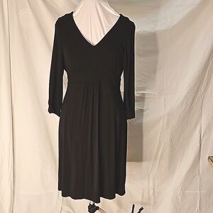 Madison Black 3/4 knee length dress size L